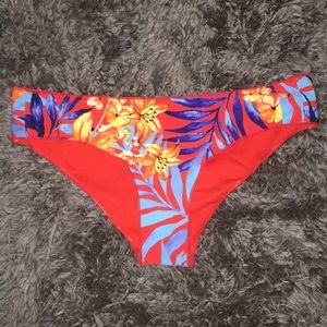 Tropical print bikini bottoms